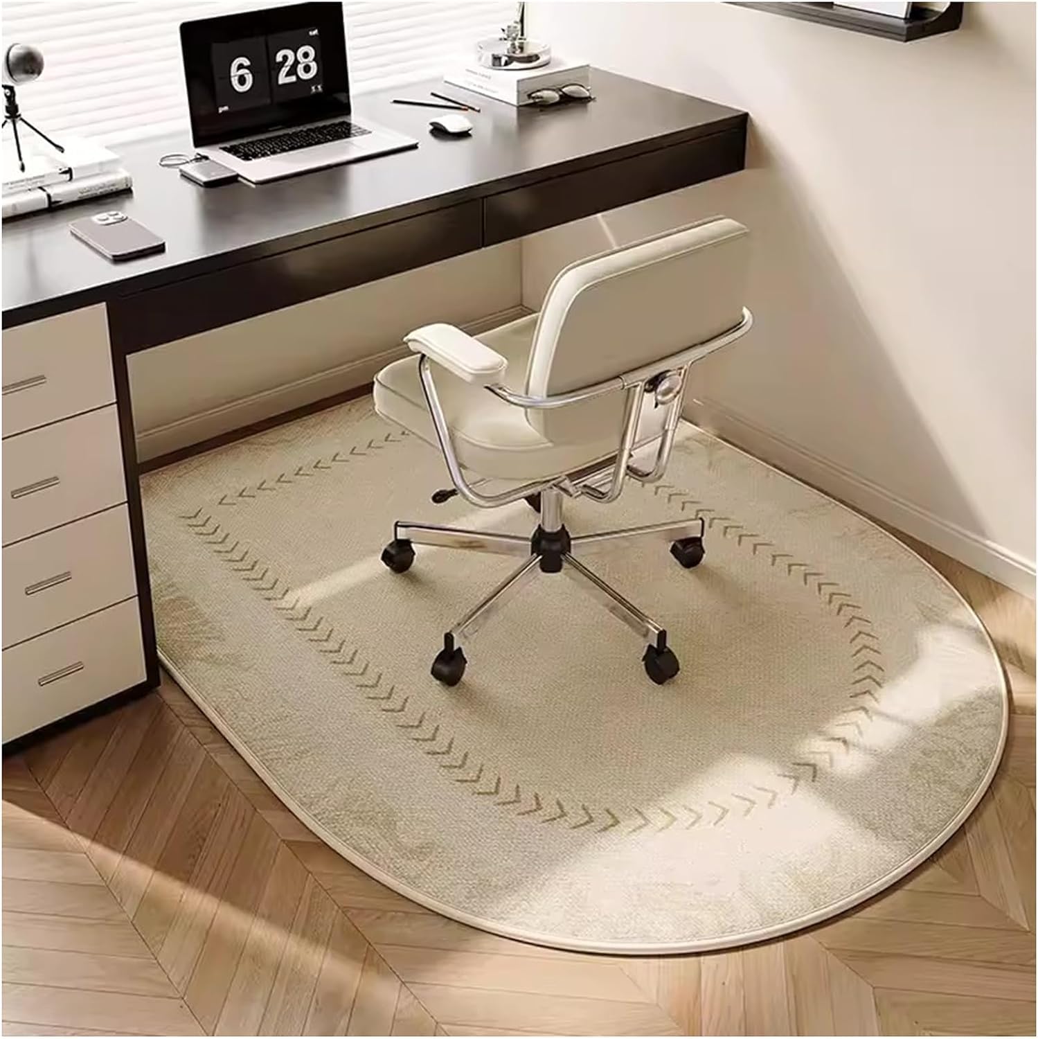 Tapis de chaise de bureau facile à nettoyer contre usure moquette