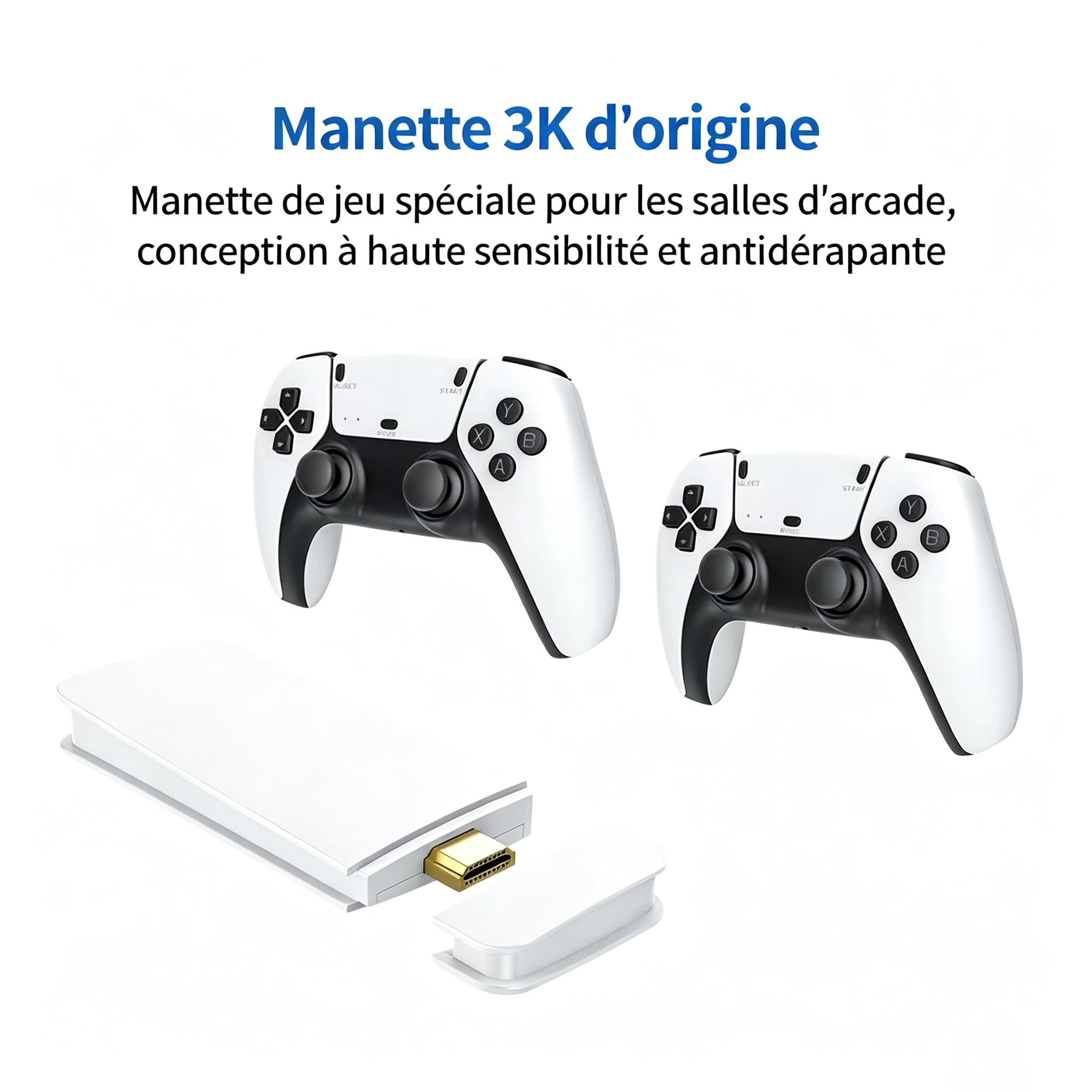 retrozone Console Retro RGD10 Pro Jeu de Combat pour Deux Joueurs en Haute définition 4K, Console de Jeu Arcade rétro sans Fil M15 2,4G avec mémoire de 64Go ou 128Go