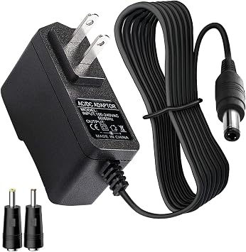 12.6V AC/DC Massage Gun Charger Adapter Compatible with Cholas KZD02, Tyiaus, JamGym, Helices, Headnote, Fantasy, Olski, Fylina, Valano J01, Sylphim,Neprock,Aquapro Power Supply Cord Cable6.6Ft