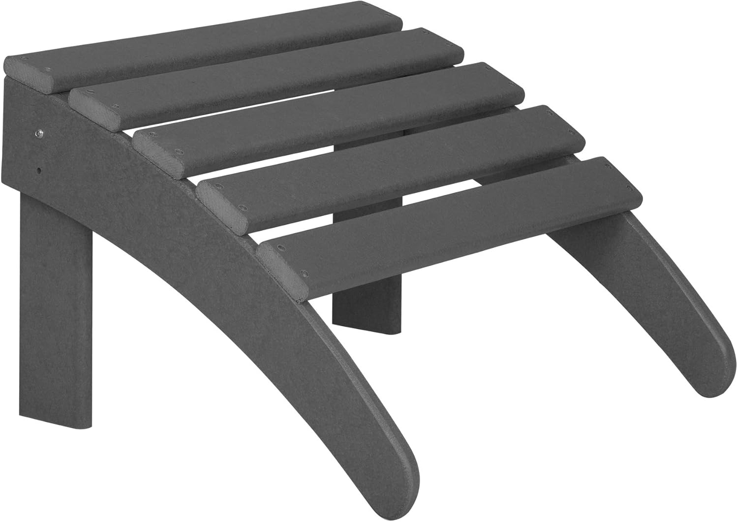 WO Home Furniture Adirondack Ottoman Outdoor Patio Footrest 13.5" Inch Folding Footstool for Outdoor Adirondack Chair (Gray)