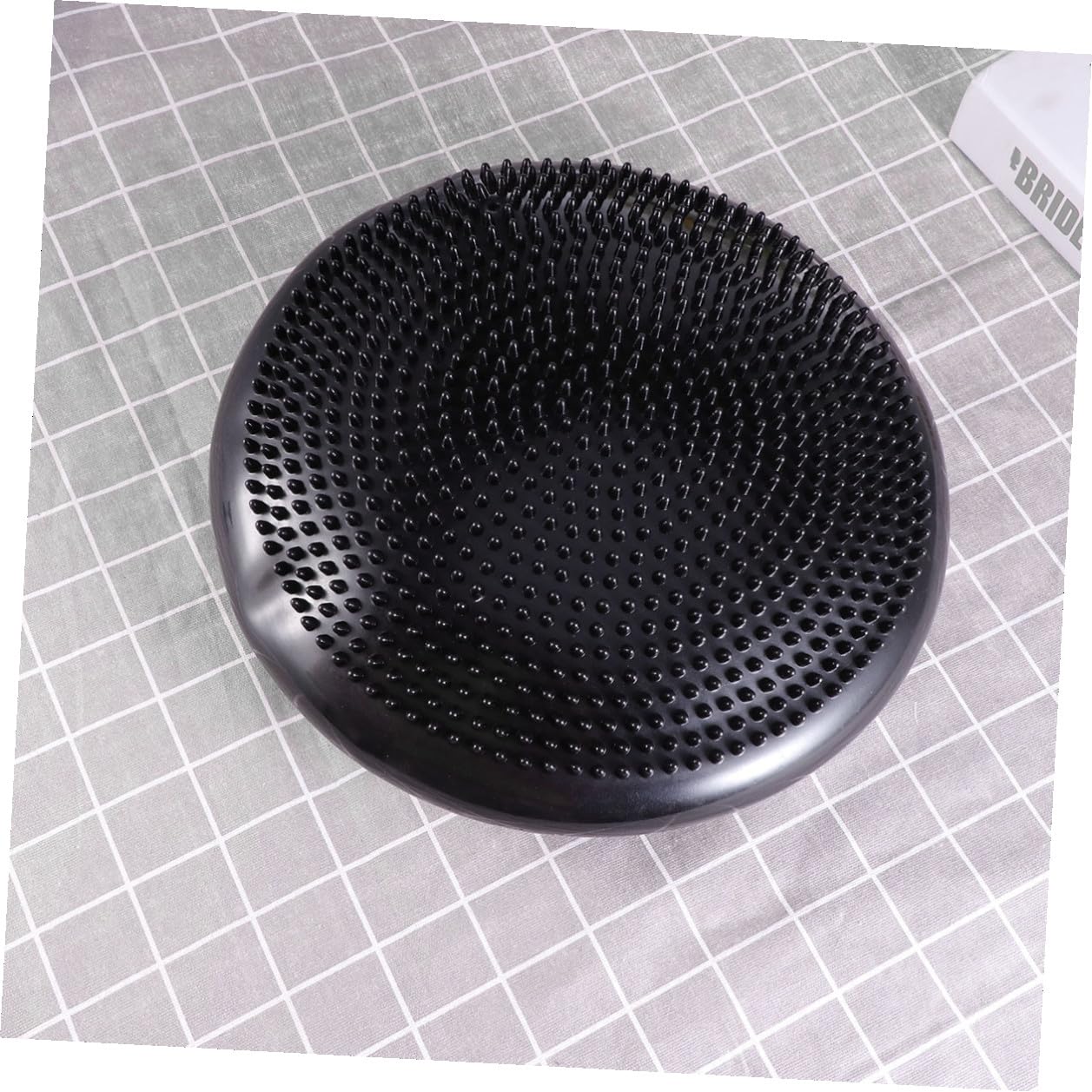 Cuscino Balance Gonfiabile in PVC Nero per Ragazzo Ragazza Seduta | Cuscino Propriocettivo, con Pompa Manuale, Superficie Instabile per Allenare Core e Migliorare l'Equilibrio