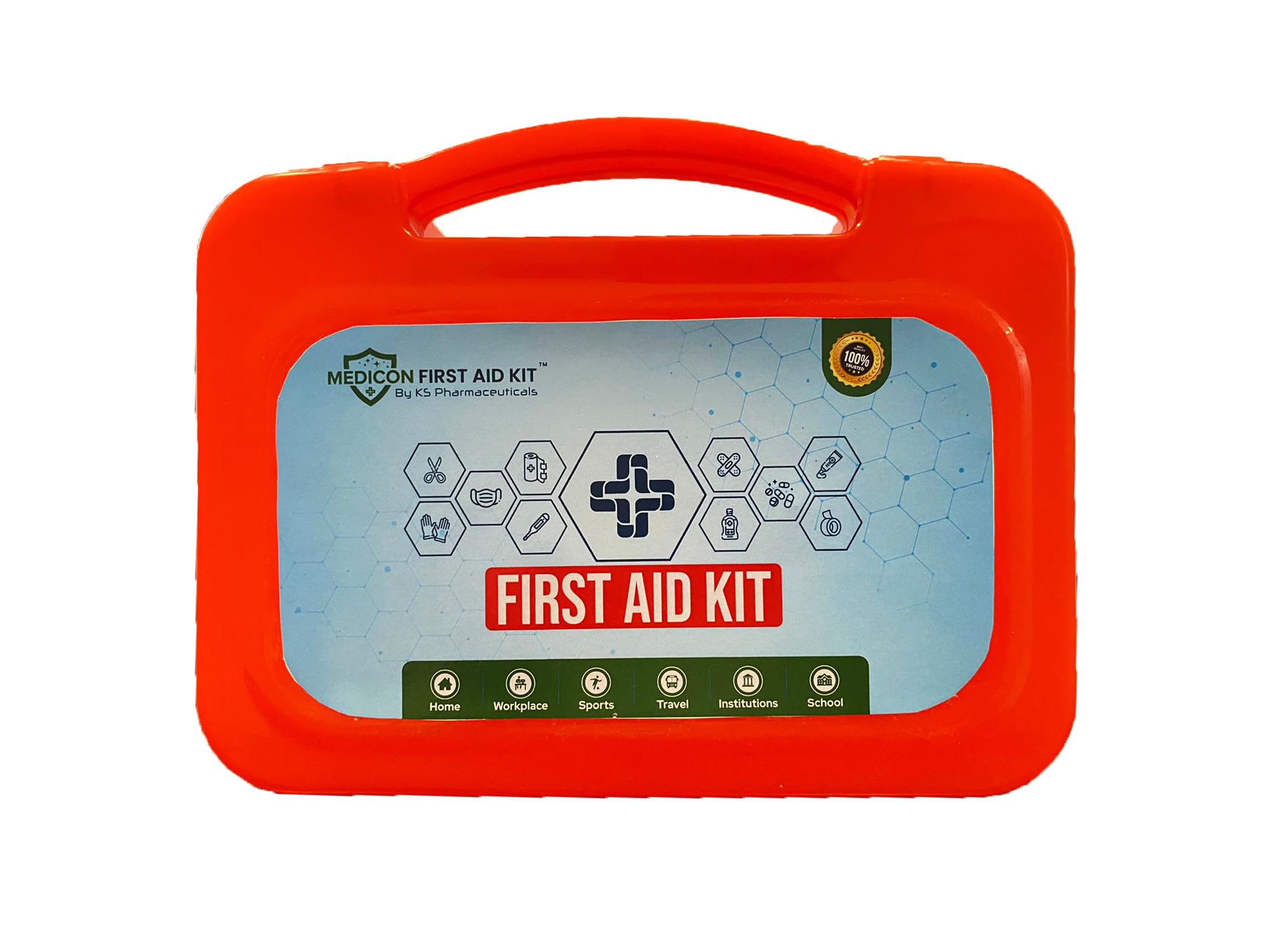 MEDICON First Aid Kit, First Aid Kit Medicine Storage Box And Family Emergency Kit Cabinet Organizer Medical Box (Red Box_Small) (B0CK1HJK7F) Amazon Price History, Amazon Price Tracker