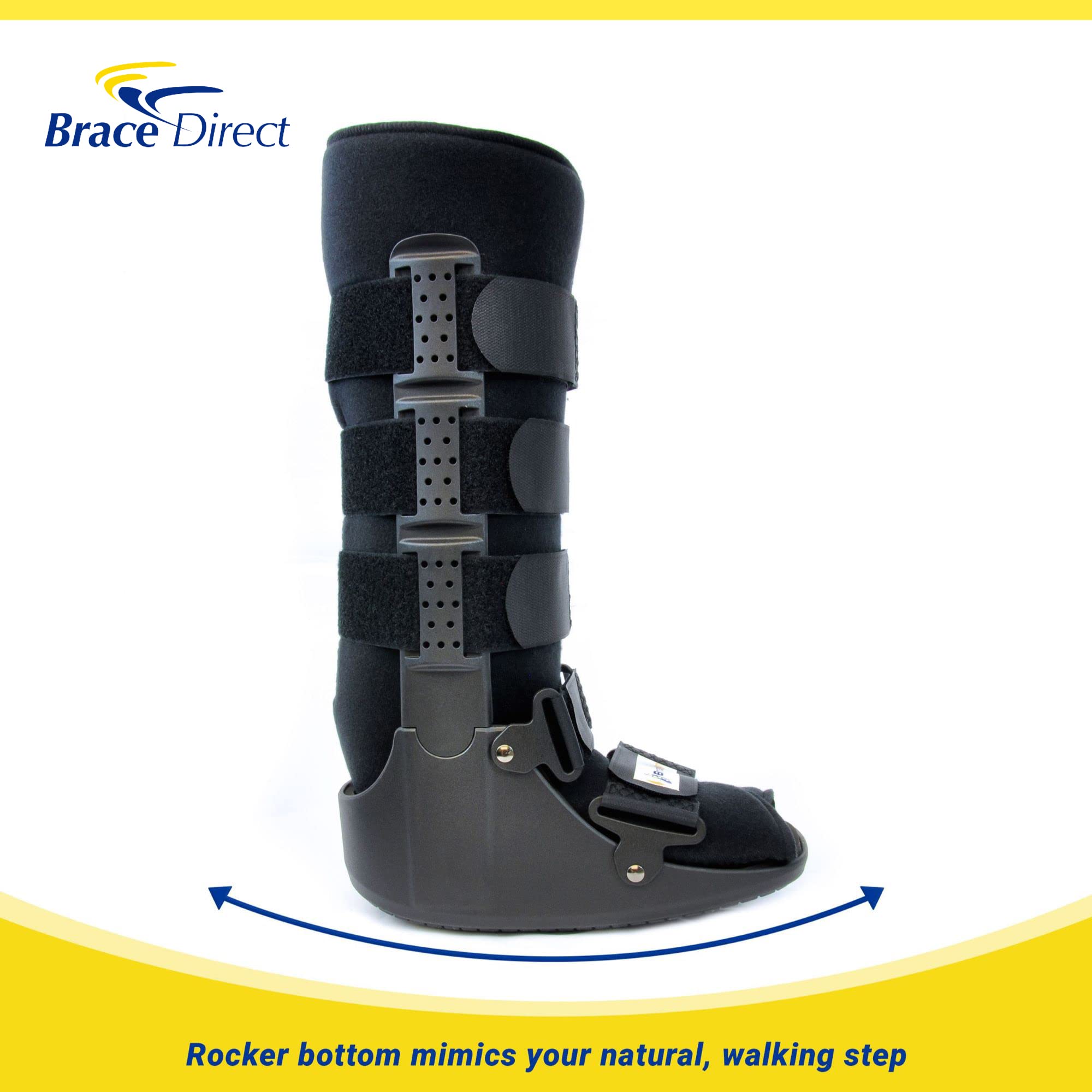 BraceAlign CAM Walker Fracture PDAC Bota alta – recuperación médica, protección y curación – Lesiones de dedos, pies o tobillos, Medium