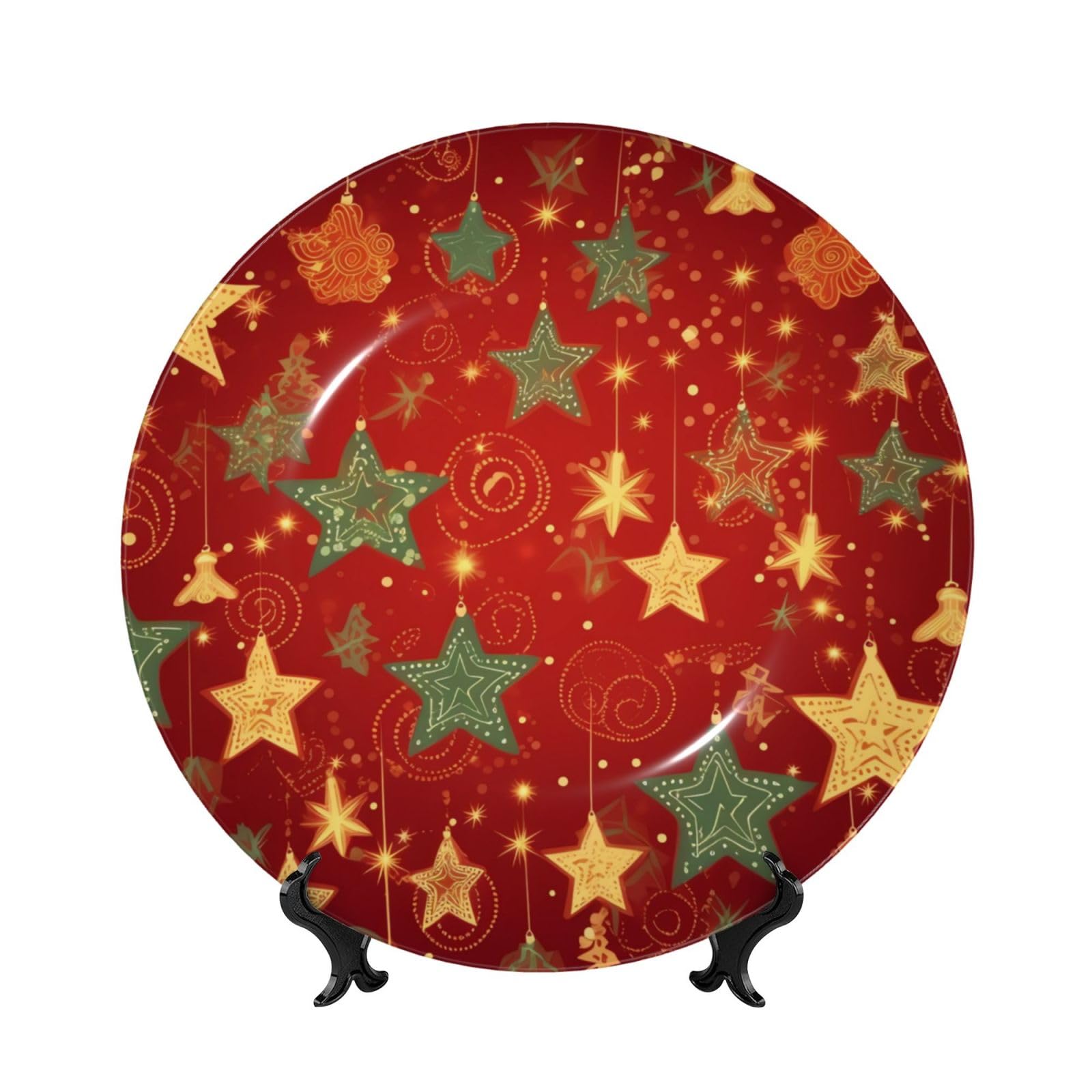 Assiette de Noël en porcelaine anglaise idée cadeau fait main