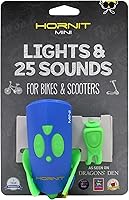 Vista 10 de Hornit Mini bocina de bicicleta y scooter con faros para niños