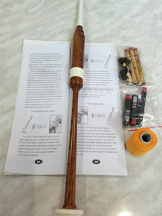 Bagpipes Starter Kit with Tutor Practice chanter Book for beginner
