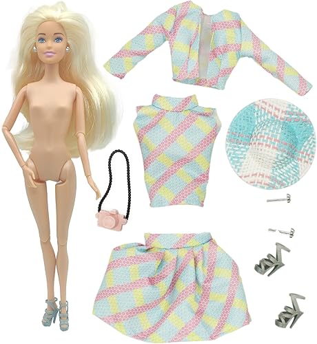 Miniatura 2 de FLFUATT Fashions - Muñeca de juguete para niñas, elegante figura de acción de muñeca de 11.5 pulgadas con trajes y accesorios elegantes, para niños