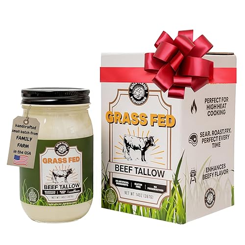 Grass Fed Beef Tallow for Cooking - Pure, Clean Oil