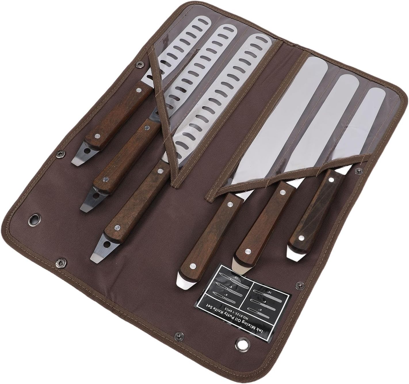 Fabater Icing Spatula, 6 8 10 Inch Stainless Steel Cake Spatula Set, Straight with Wooden Handle for Cake Decorating Baking