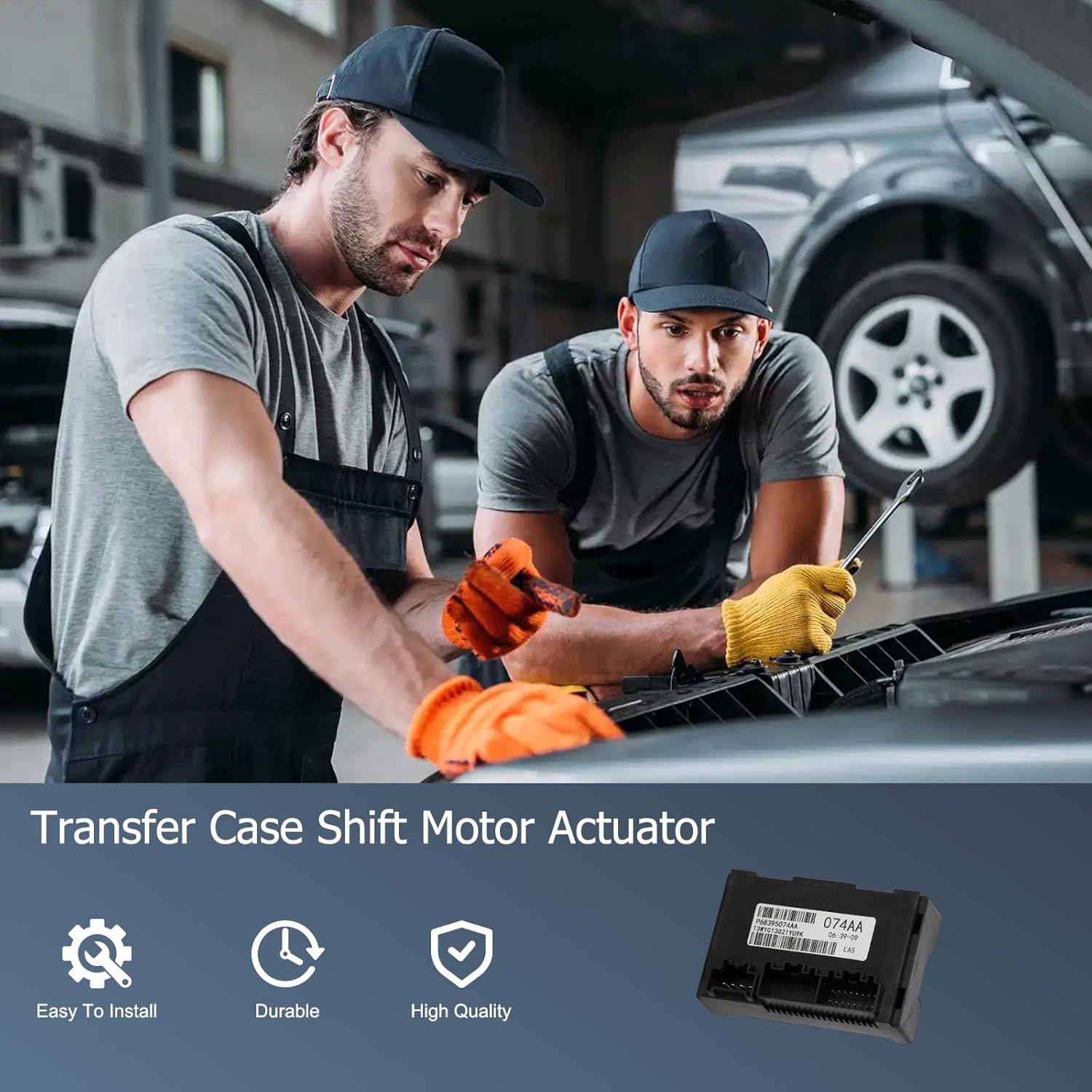 OTO-K Transfer Case Control Module TCCM Compatible with Jeep Grand Cherokee Dodge Durango 2014 2015 2-Speed Automatic Transmission,Replace#68395074AA 05150732AE