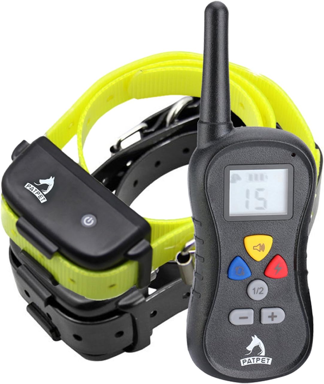 Safe Dog Training Collar for All Size Dogs, Remote 400 Yards Shock Waterproof Anti Bark Collar, Rechargeable, Adjustable Size, Electric…