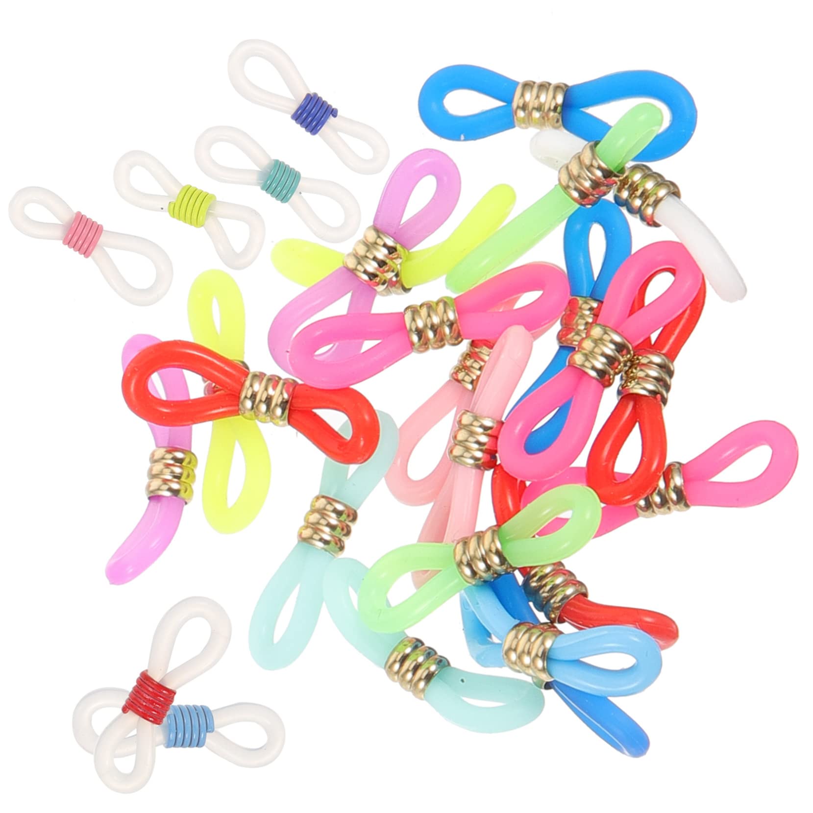 Healeved Terminali Antiscivolo Per Occhiali Silicone Connettori Regolabili Per Catenelle Occhiali Accessori Pratici E Chic Per Compatibile Con Maggior