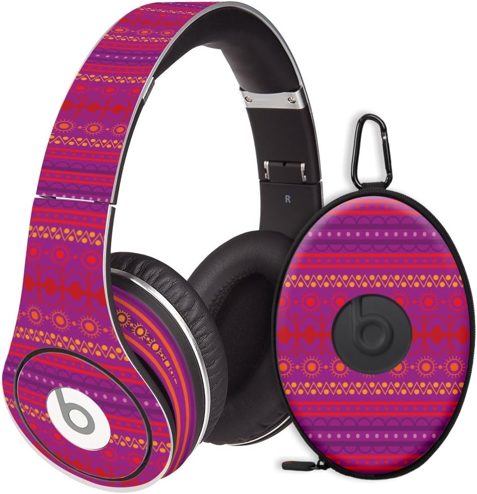 Purple Tribal Decal Skin for Beats Studio Headphones & Carrying Case by Dr. Dre