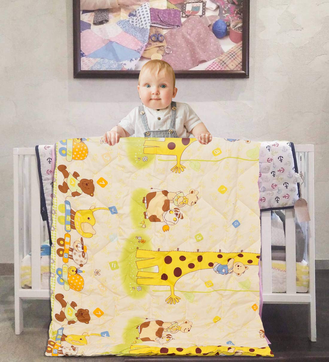 Reversible Kids Comforter Blanket Quilt | Super Soft, All-Season | 150 GSM | 0-8 Years | 60x45 Inches for Kids | Summer & Winter Blanket for Kid Boys & Girls-image-20