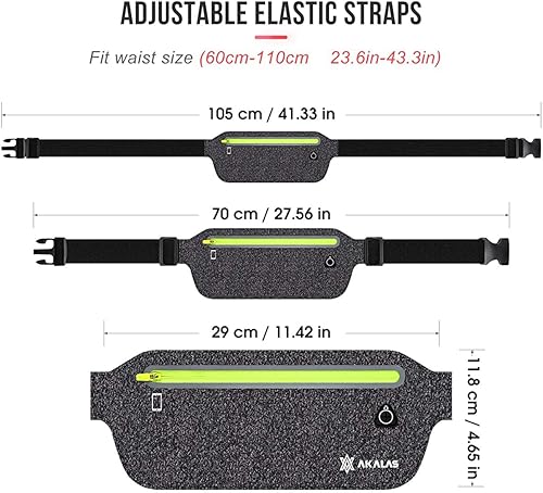 Vista 7 de GLBSUNION Cinturón delgado para correr, ultra ligero, sin rebote, para fitness, entrenamiento, deporte, cintura para ejercicio, cintura para Apple