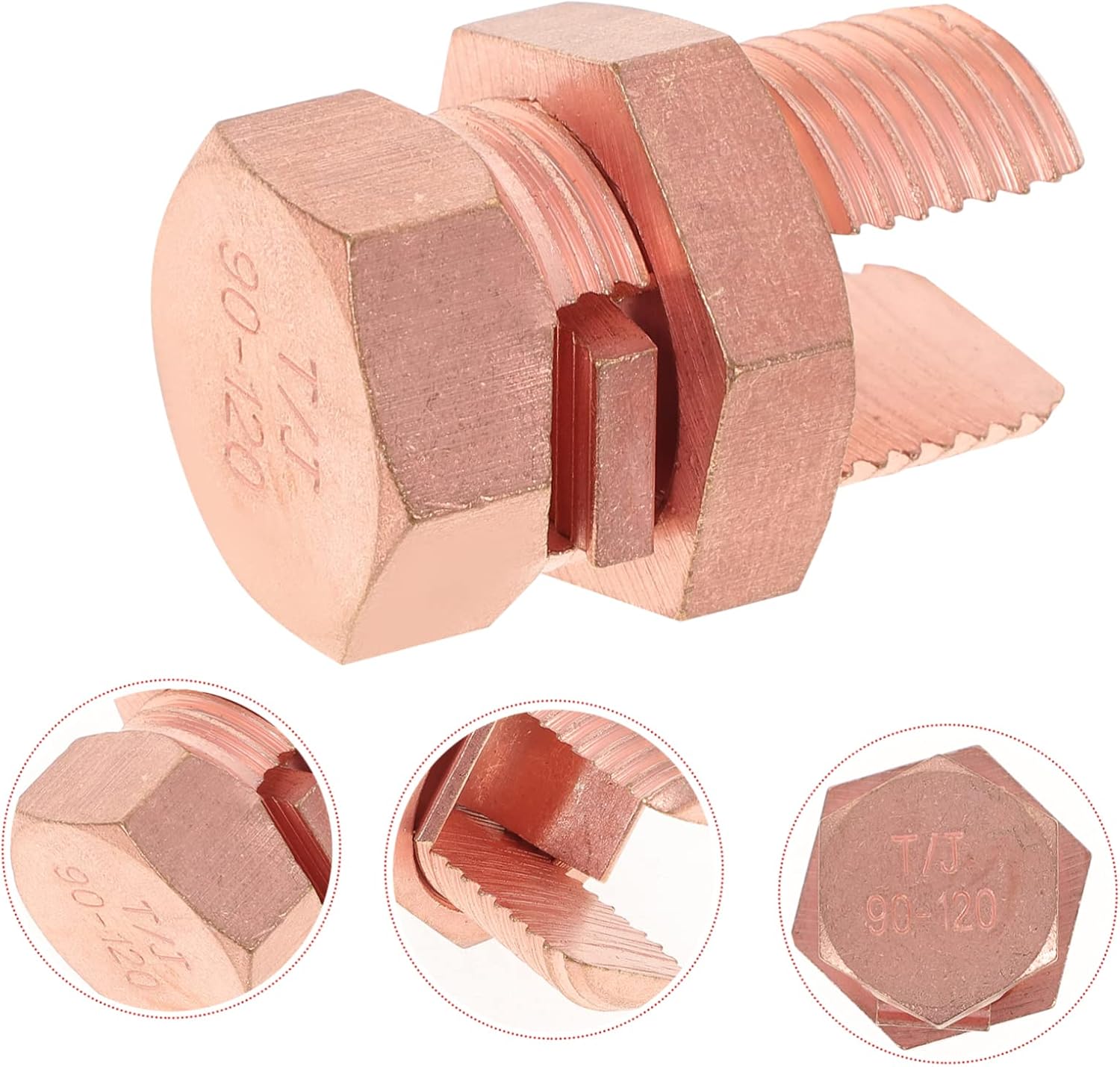 Connector Ground Clamp Gauge Wire Welding Ground Clamp for Bonding and Grounding Split Bolt Connector for Conductors