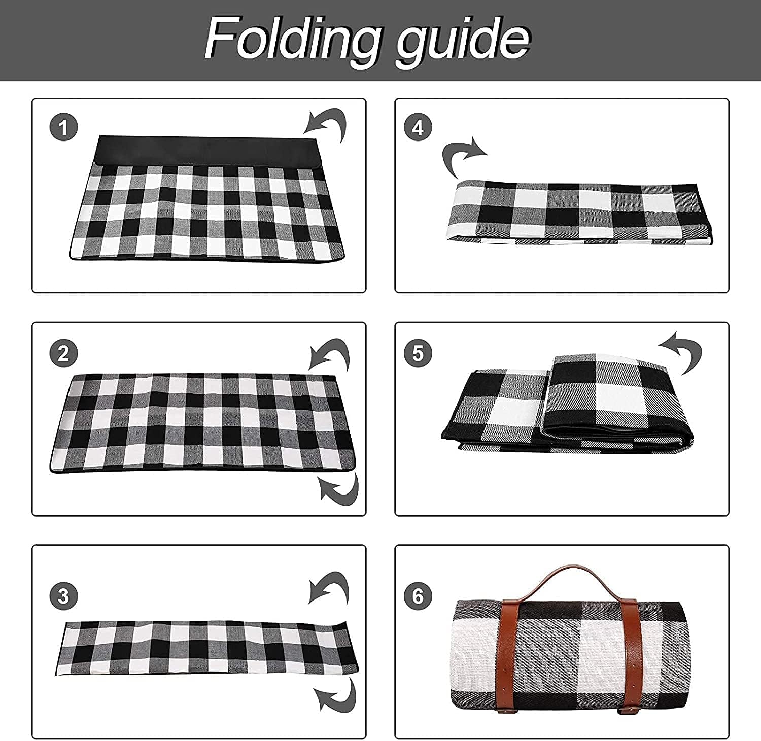 Picnic Blanket, Camping Mat, Outdoor Picnic Mat, Waterproof Sandproof Beach Blanket, Foldable Travel Blanket, Portable Handy Mat, Suitable for Camping, Beach, Park, Hiking