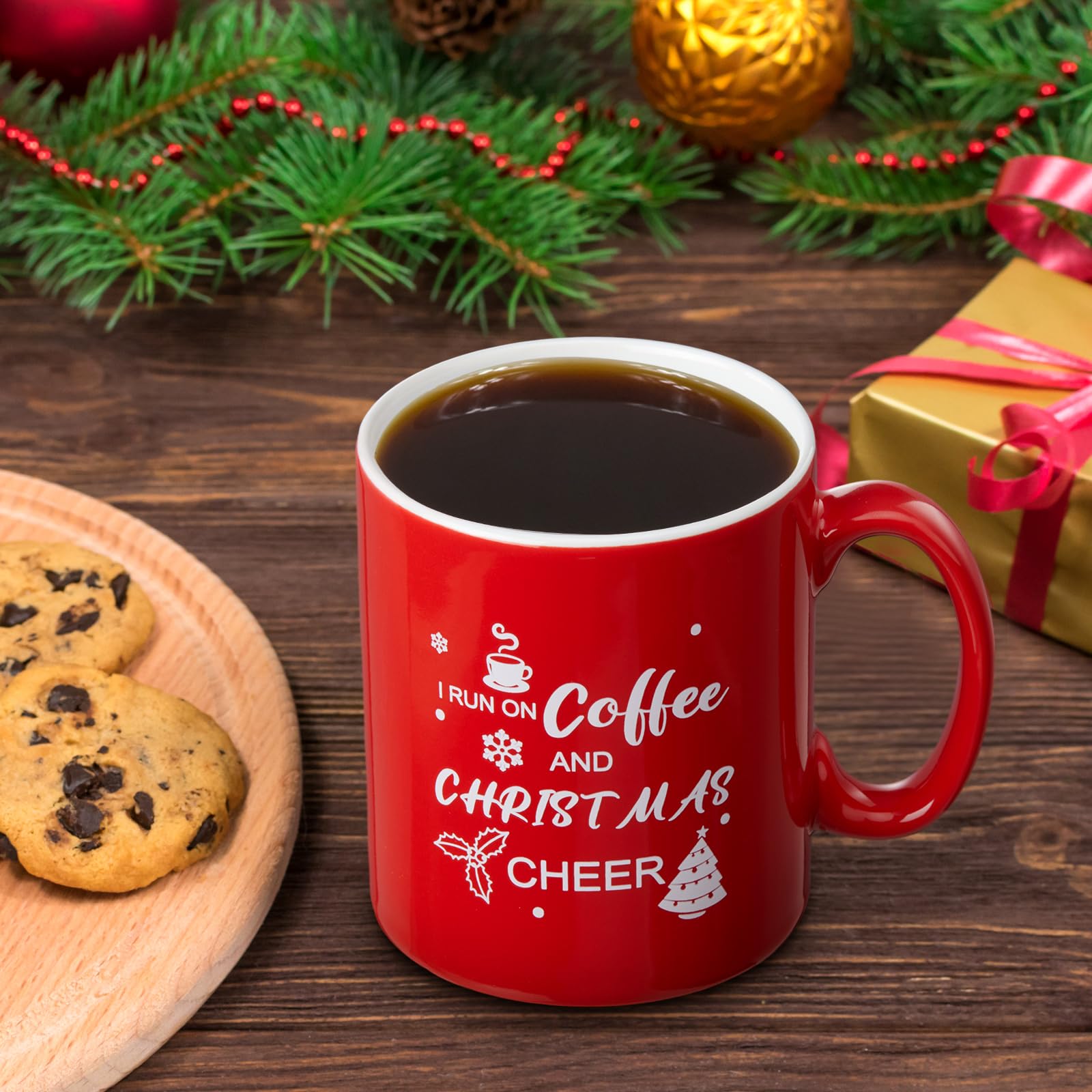 Maxcheck 6 tazas de Navidad reutilizables para Navidad, divertidas tazas de café de Navidad, para vacaciones, leche, cacao caliente, té, regalo de Navidad, decoración de bricolaje