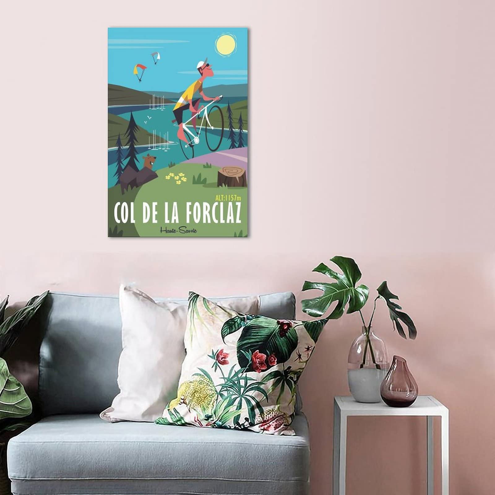 Poster Vintage Annecy Sur Toile - Décoration Murale Moderne 30x45 Cm Pour Salon, Bureau Ou Chambre - 13