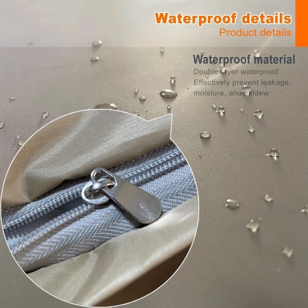 4/5/6/7ft Waterproof Giant Round Pouf Inner Liner Cover Bean Bag Chair (No Filler) Bean Bag Sofa Bed Insert Covers for Packing Beanbag Filler EPP EPS Beans (5ft-D150cm-cover)