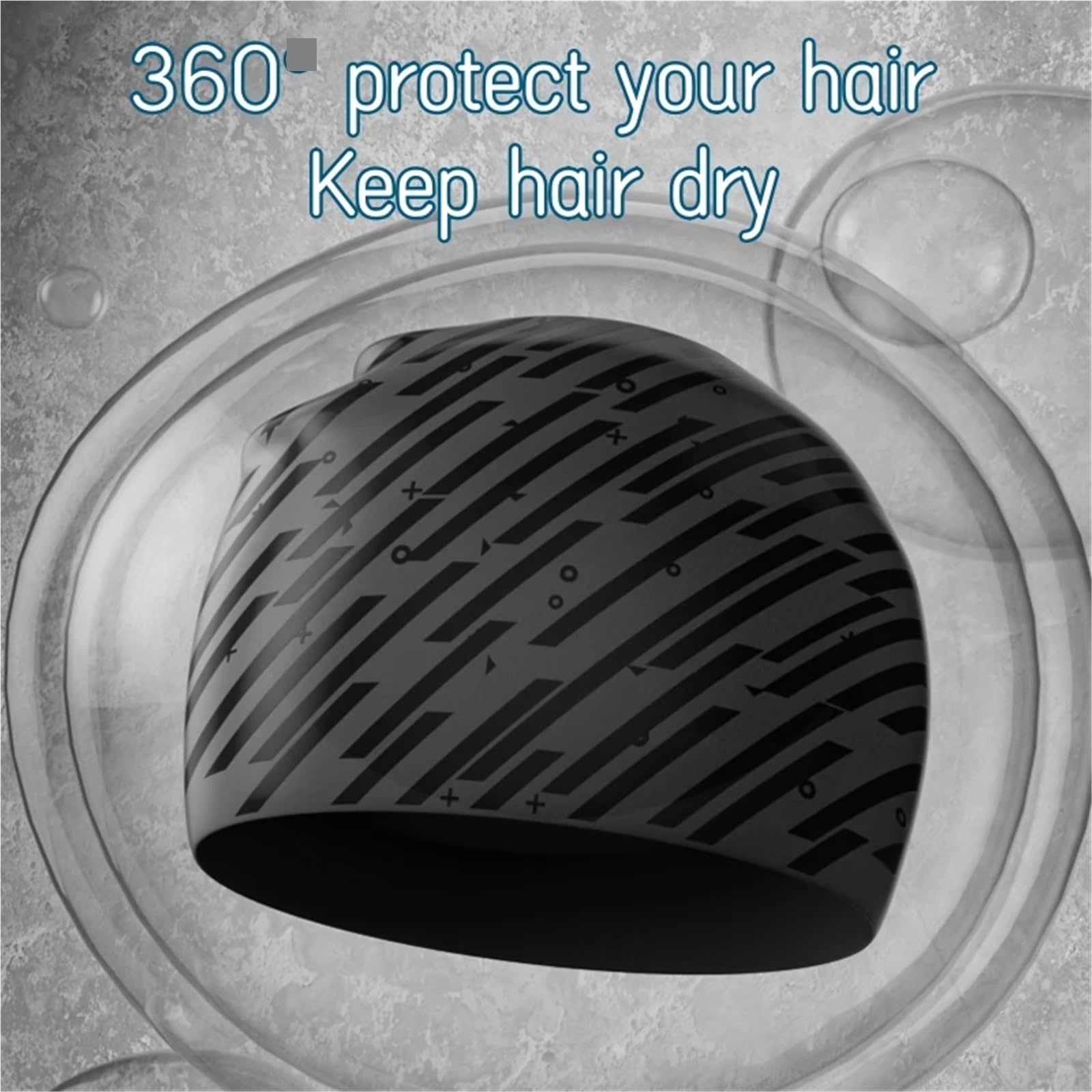Gorro Natacion Gorro de natación de Silicona for Hombre, Gorro de natación Impermeable de Alta Elasticidad, 2 uds.