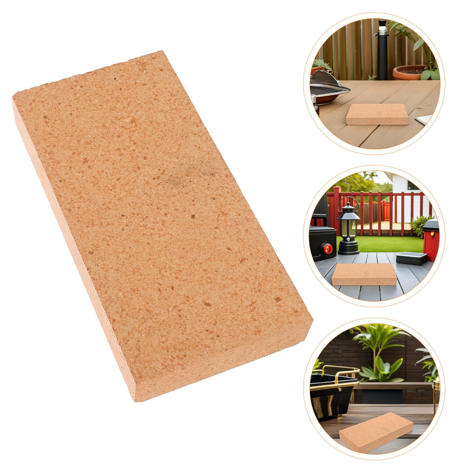 Mattoni Refrattari in Argilla 230X114X40 MM, Resistenti ad Alta Temperatura, Isolamento Termico per Forni a Legna, Caminetti e Bracieri da Esterno, Blocchi per Cottura Efficiente e