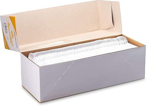 Miniatura 2 de 500 cucharas de plástico extra resistentes, cuchara de sopa blanca desechable, cubiertos pesados a granel para cenas, eventos, catering, fiestas y