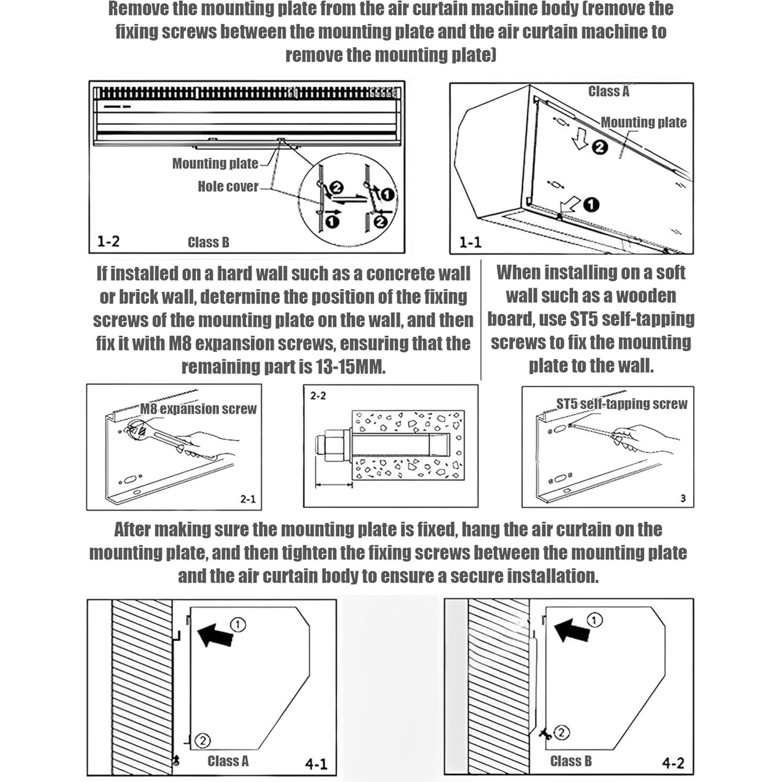 Cortina de Aire Comercial Para Interiores y Exteriores - Ventilador Potente Para Puerta