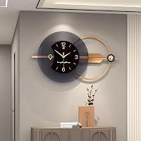 GERHWASH XXL Falióra 80x38 cm - Vintage Hangtalan Fali Dekoráció, Modern Retro Digitális Óra Fémkerettel Nappaliba, Hálószobába, Irodába 6