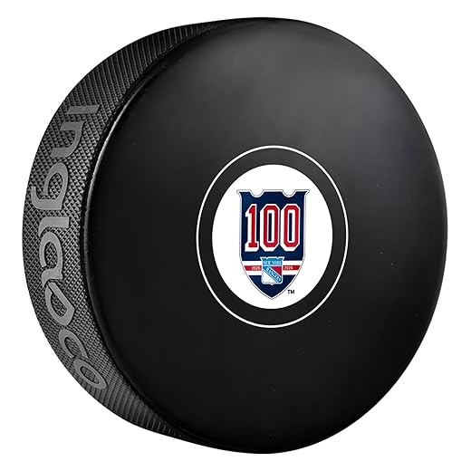 NHL New York Rangers 100th Anniversary Official Souvenir Hockey Puck