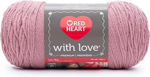 Miniatura 7 de Red Heart with Love - Hilo de pavo real  Paquete de 3 unidades de 6.98 oz7 onzas  Acrílico  4 medianos (peinado)  370 yardas  Tejidoganchillo