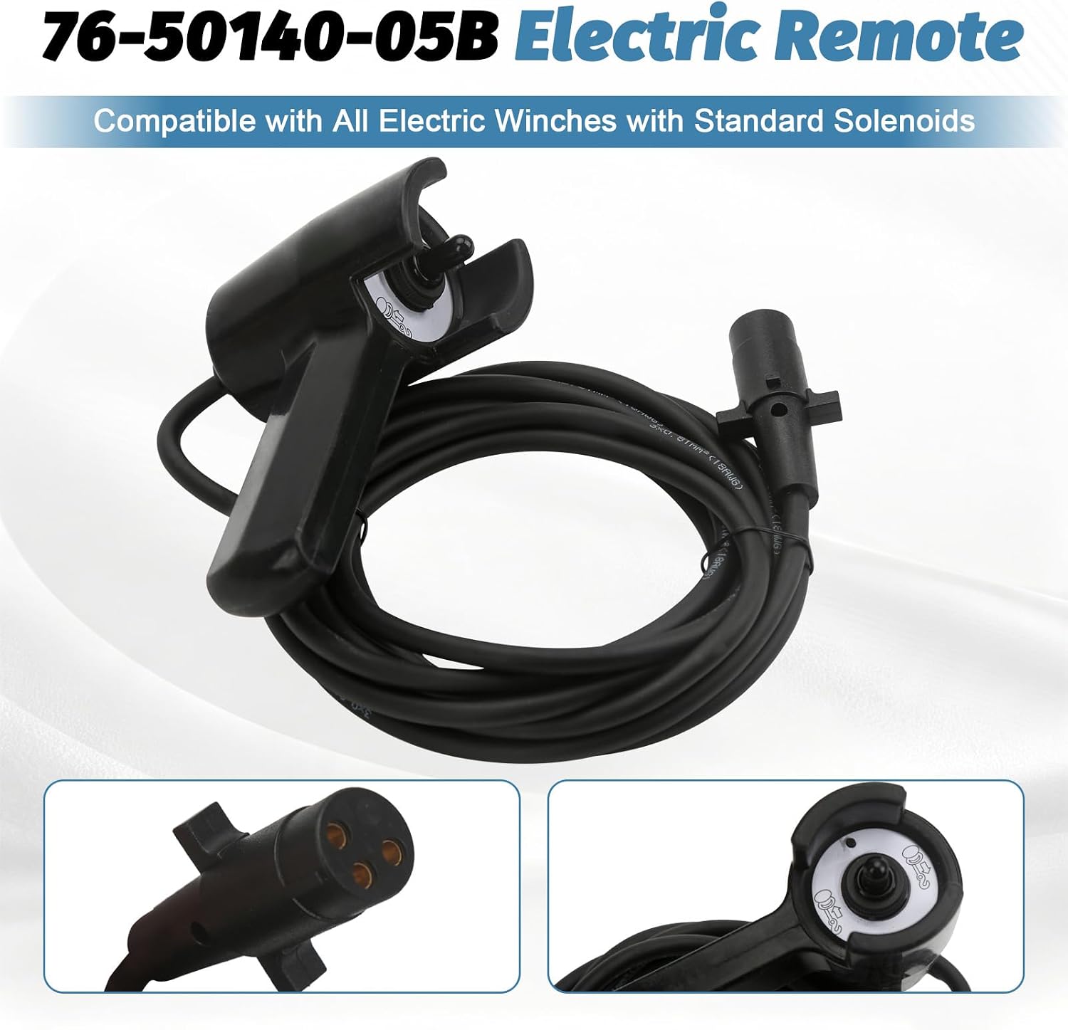 76-50140-05B Electric Winch Remote 3 Pin Male Connection