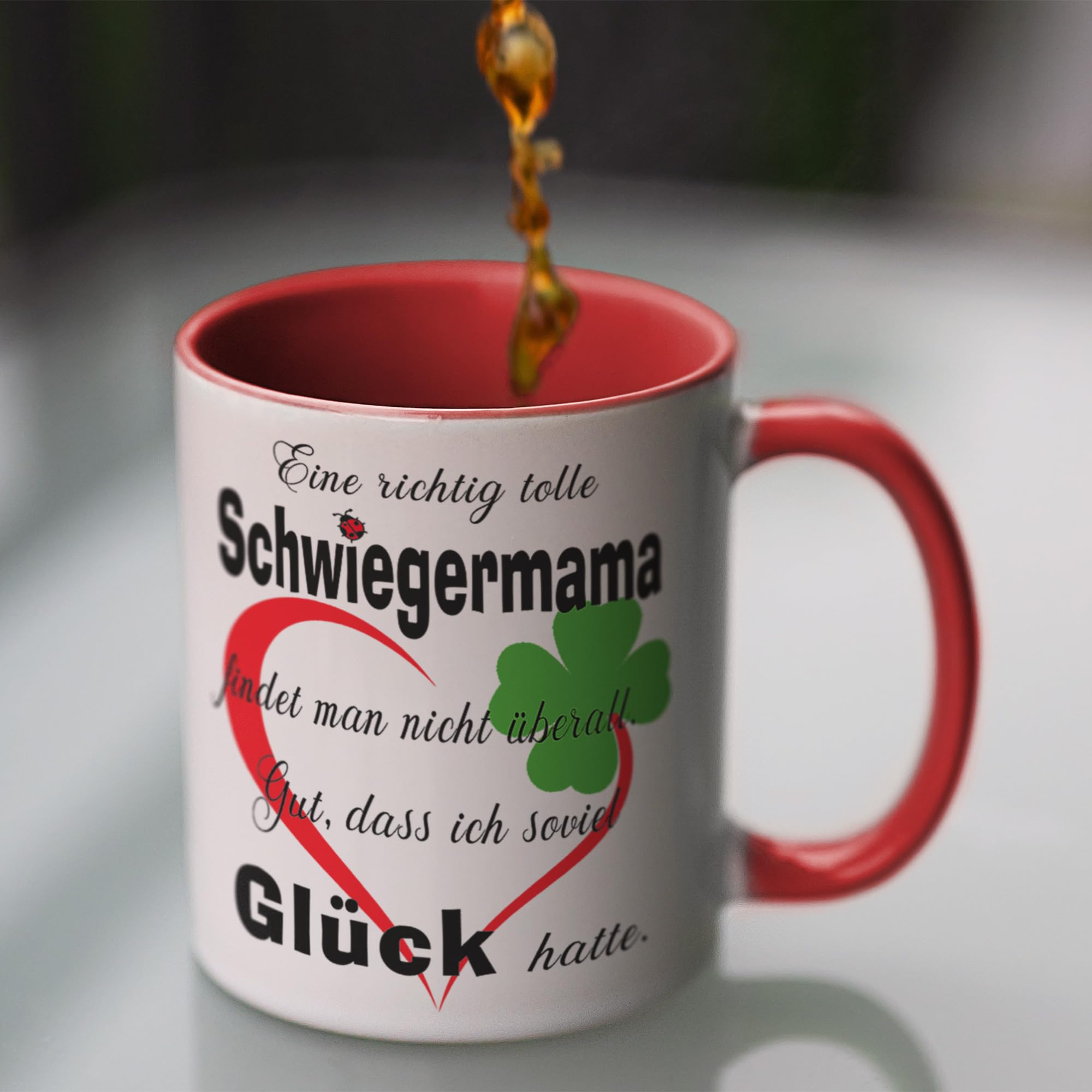 Tasse „Lieblings Schwiegermama“ – Beidseitig Bedruckt, 300 Ml – Geschenk Für Schwiegermutter