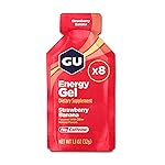 GU Energy Original Sports Nutrition Energy Gel, 8-Count, Strawberry Banana