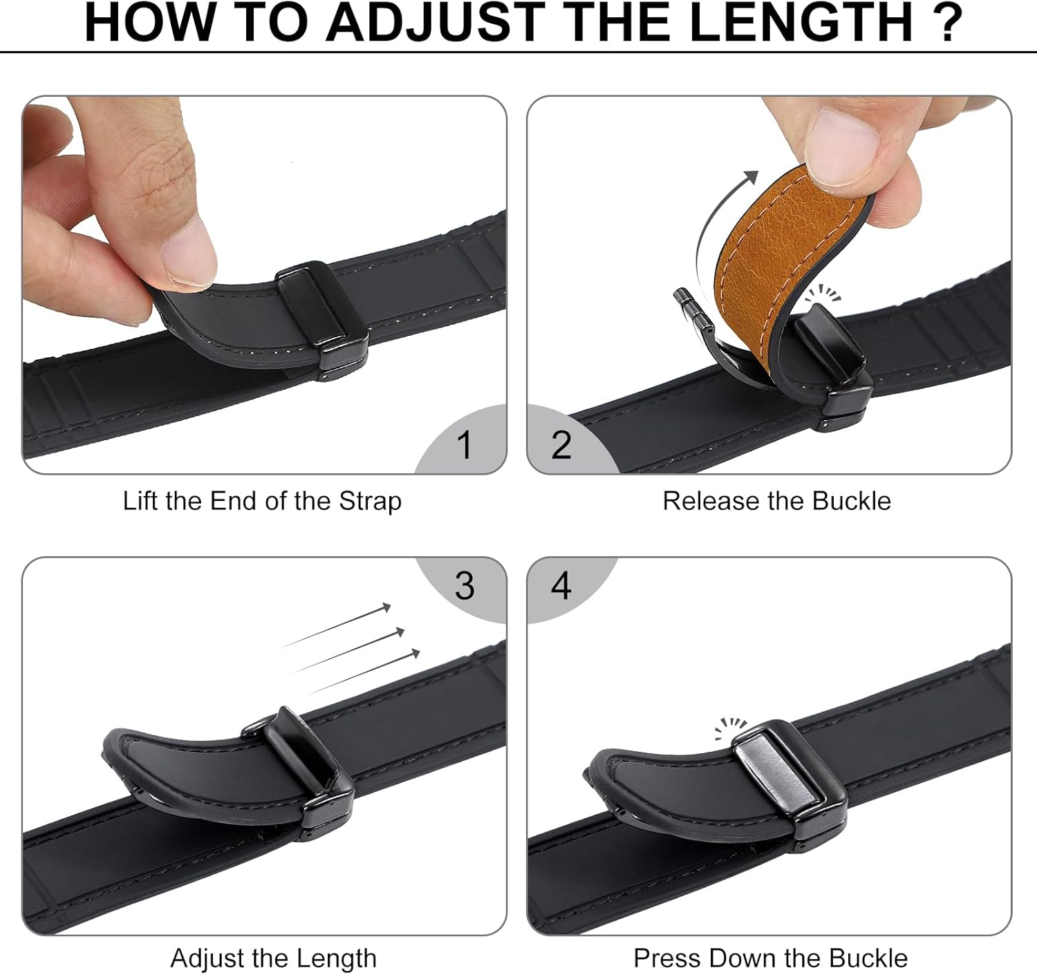 Magnetic Leather Bands Compatible with Apple Watch 49mm 46mm 45mm 44mm 42mm(S3/2/1) for Men Women, Genuine Leather with Magnetic Buckle for iWatch Ultra1/2/3 Series SE11/10/9/8/7/6/5/4/3/2/1 - Image 7