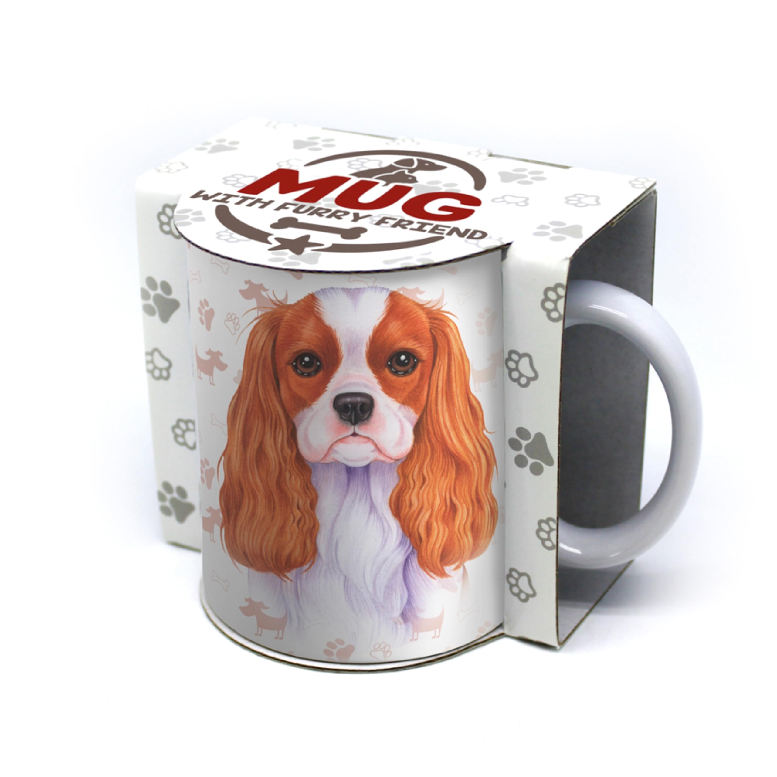 Powergift Tazza In Ceramica Con Cane Carlino (Mops) – 330 Ml – Stampa Fronte/Retro – Divertente Tazza Da Caffè Per Animali - 3