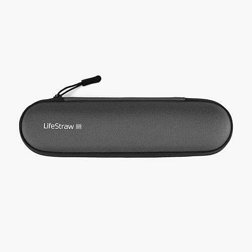Vista 2 de LifeStraw Filtro de agua personal para senderismo, camping, viajes y preparación para emergencias Gris Montaña Oscuro