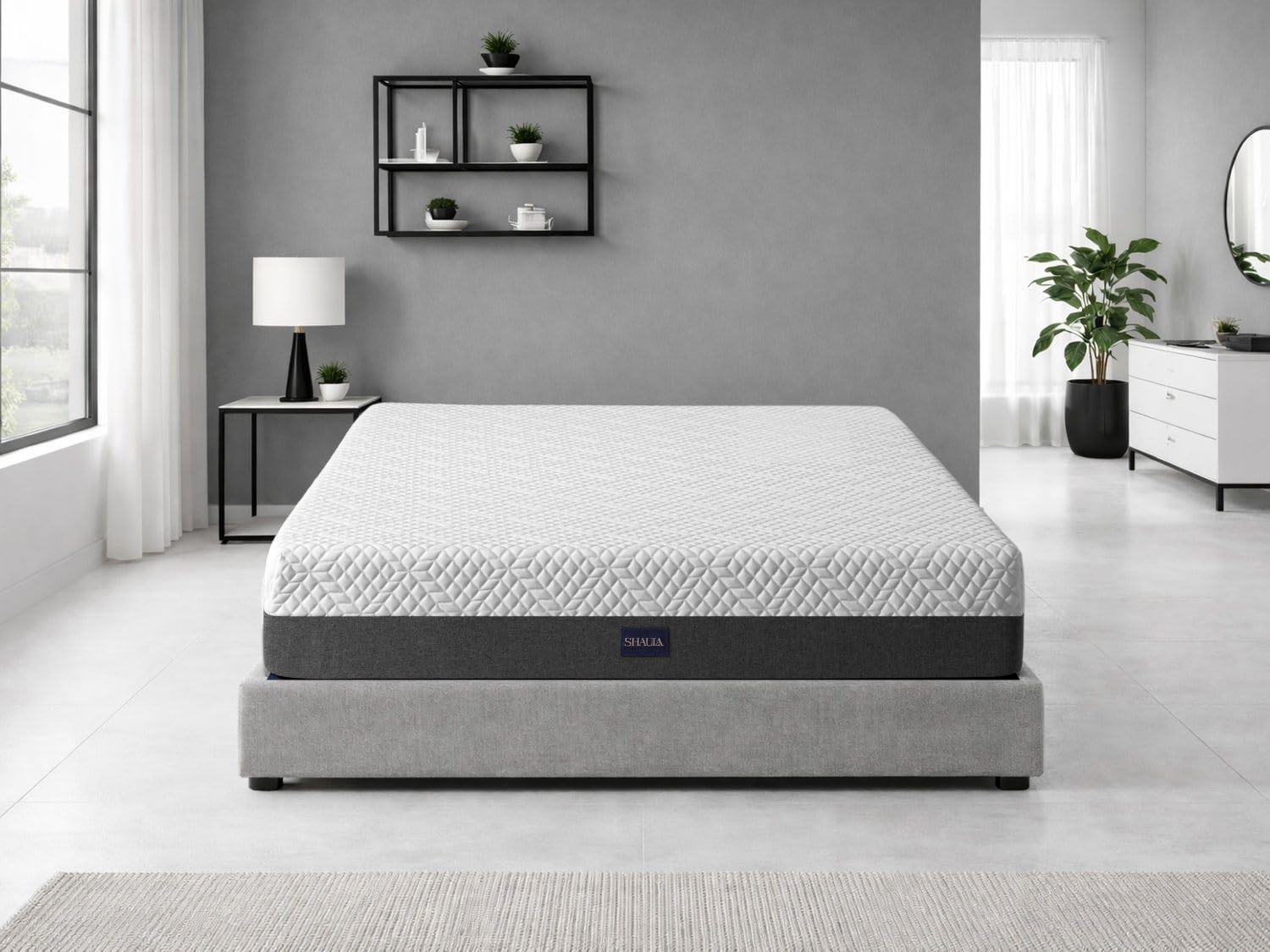 SHAULA Colchón de muelles ensacados Cosmo 150x200 cm Altura 25 cm, Muelles Independientes, ergonómico y Adaptable con Extra de viscoelástica, Desenfundable, Certificado Oekotex