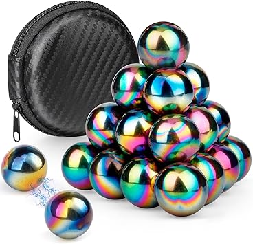 Fidget Magnet Toy for Adults, Magnet Hand Roller, Magnetic Toy for Men, Magnet Slime Ferrite Putty Office Desk Decorations, Gift for Science Kit 21 PCS