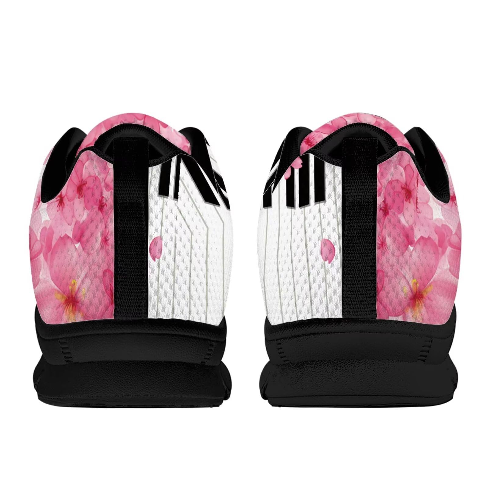 Jeiento Scarpe da ginnastica da donna, comode, antiscivolo, con motivo musicale, stringate, sportive, da corsa, casual, da lavoro