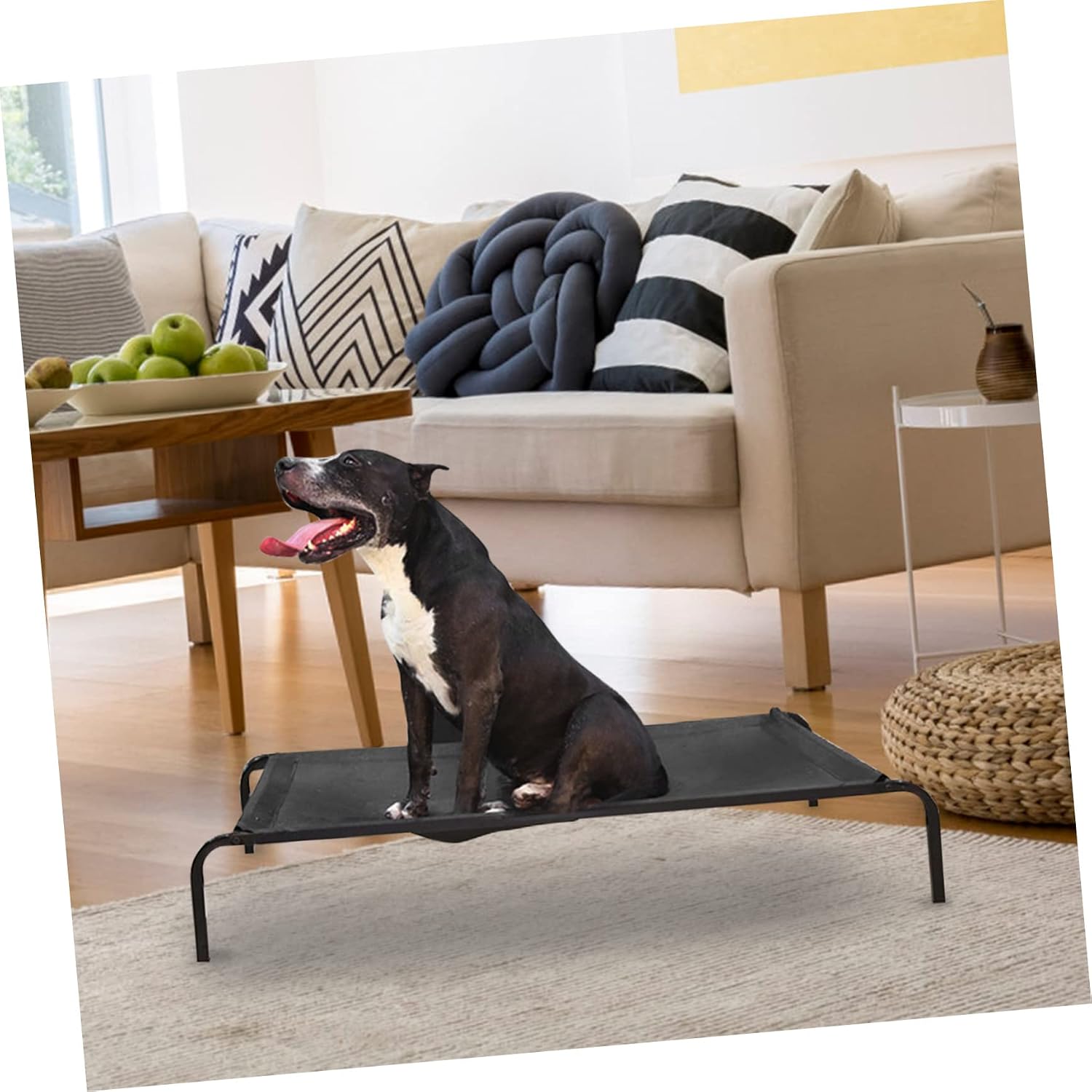 BESPORTBLE Washable Elevated Dog Bed Cover for Indoor Pets Breathable Four Season Mesh Easy Clean Non Sticky Hair Replacement Cover for Sized Pet Cot