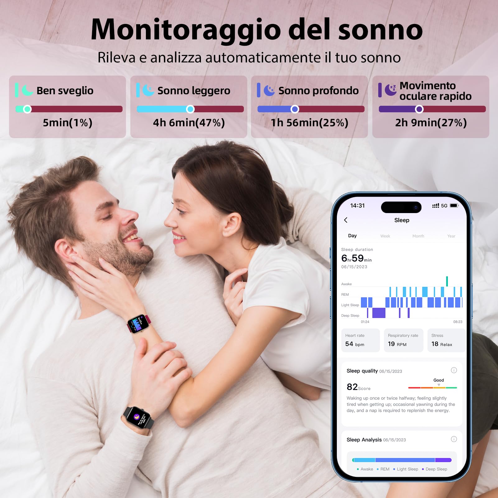 Smartwatch Uomo Donna Rispondi/Effettua Chiamate, 1.8" Orologio Alexa Integrata, SpO2/Frequenza Cardiaca/Sonno/Stress, 100+ Sports, Contacalorie/Passi, IP68 Smart Watch per Android/iOS (Rosso, 1.8)