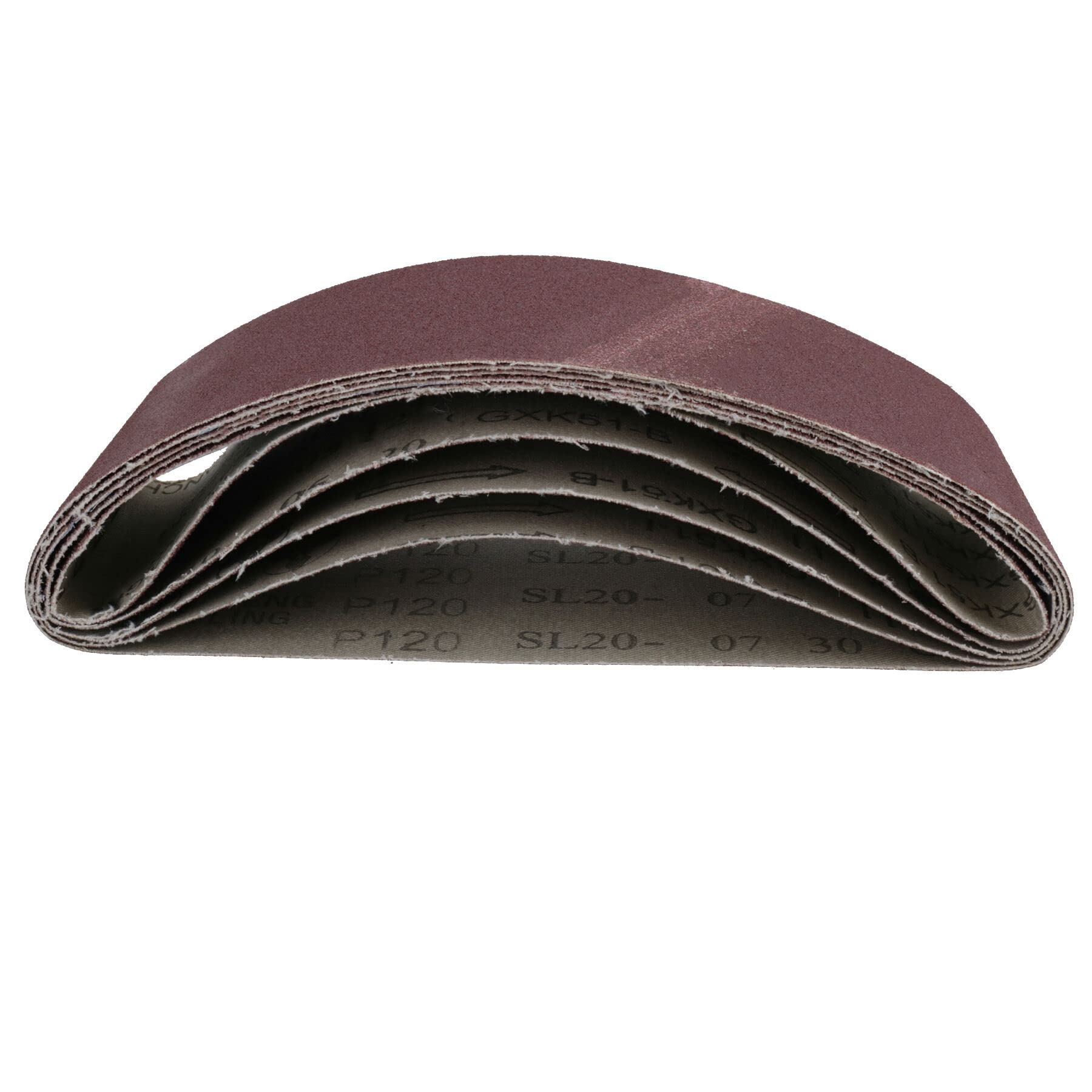 Schleifmittel, 457 mm x 75 mm, gemischte Körnung, langlebig, 50 Stück