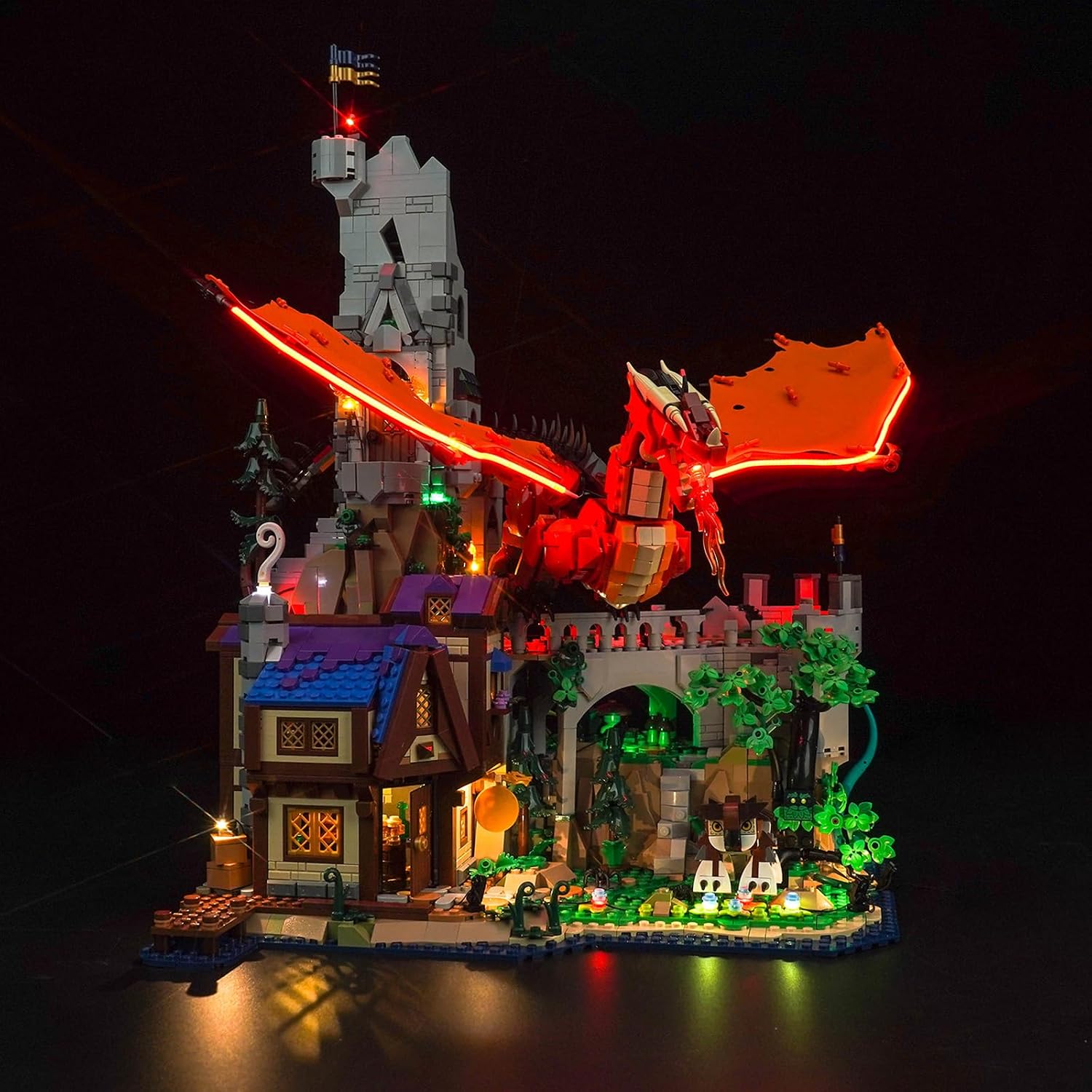 LED Light Kit for Lego 21348 Dungeons & Dragons: Red Dragon's Tale, Light Kit ONLY, Lego Model NOT Included
