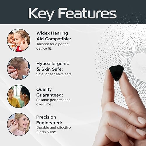 Miniatura 3 de Widex - Cúpulas para audífonos compatibles con tulipán, paquete de 10 unidades para una comodidad duradera