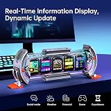 Divoom Times Gate 2.4/5GHz WiFi Pixel Art Clock Display, 5-Screen Smart RGB Desk Clock with App Custom Animation, Social Media & Finance Widgets, Cyberpunk Table Decor Gift for Gaming Room - Silver - 3