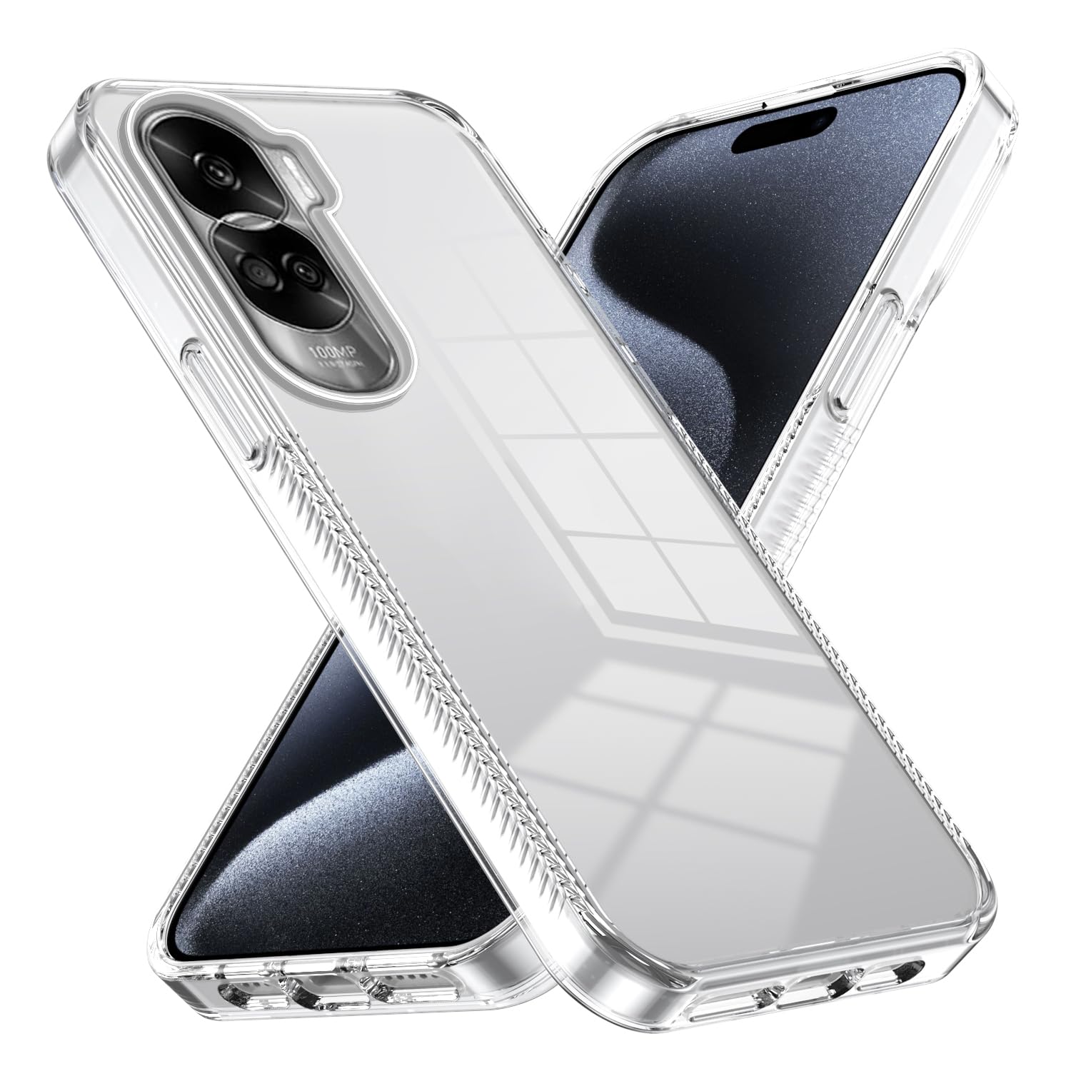 Coque XINYEXIN Transparente Anti-jaunisse Pour Honor 200 Lite, Protection Militaire Antichoc Rigide