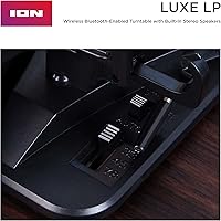 Vista 11 de ION Audio Luxe LP - Reproductor de discos de vinilo Bluetooth con altavoces, conversión USB, placa de tamaño completo, parada automática, salida