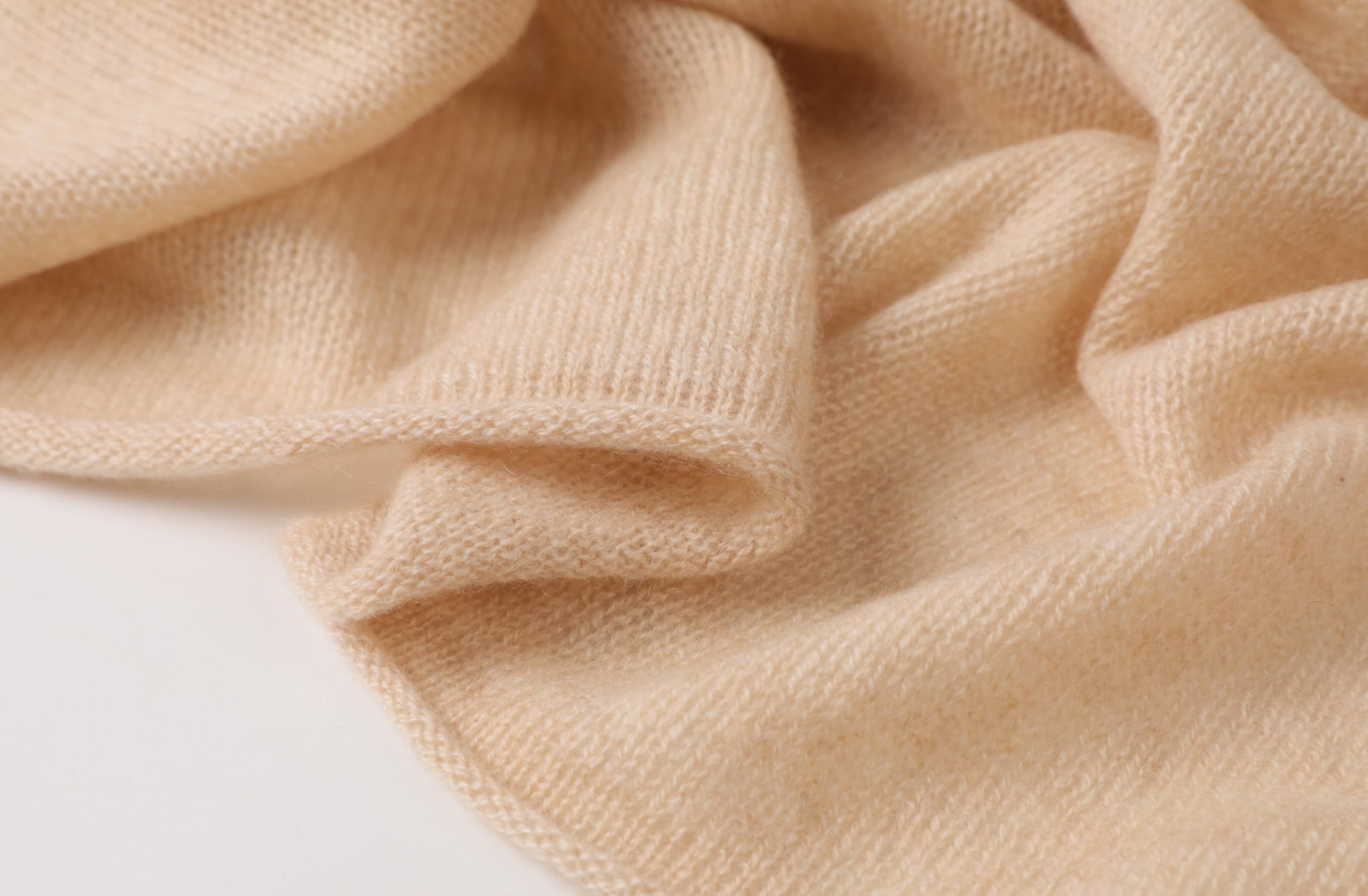 100% Kaschmir Schal XL Strick-schal, weich & warm, hochwertiger Winter-Stola für Damen und Herren