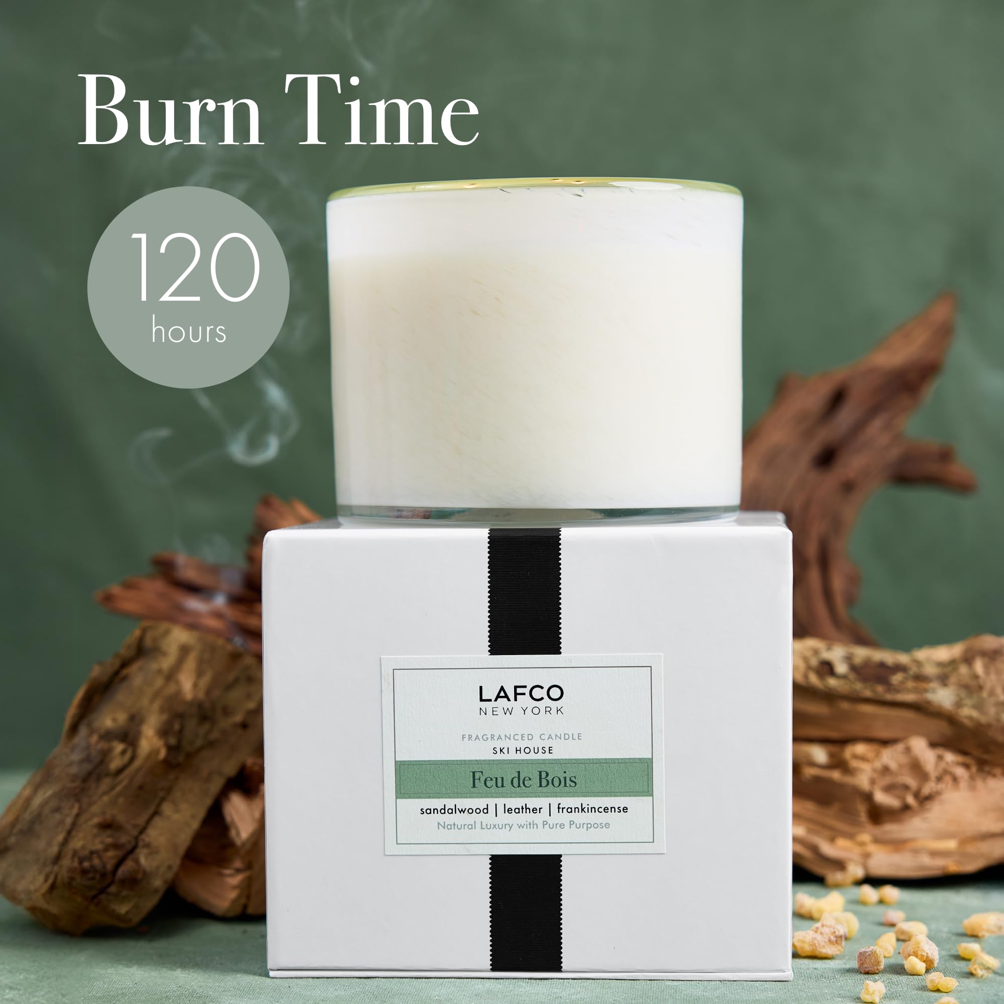 Amazon.co.jp: Lafco House & Home Feu De Bois 3-wick Candle 30oz